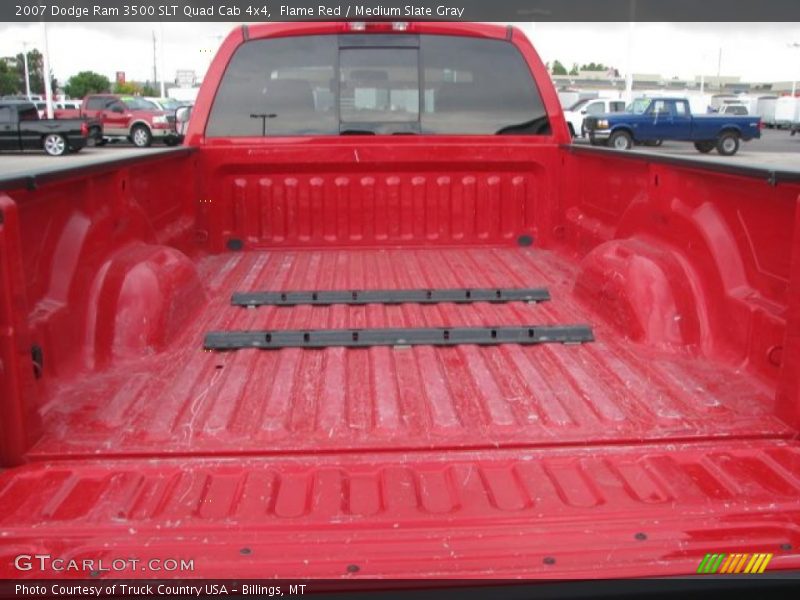Flame Red / Medium Slate Gray 2007 Dodge Ram 3500 SLT Quad Cab 4x4