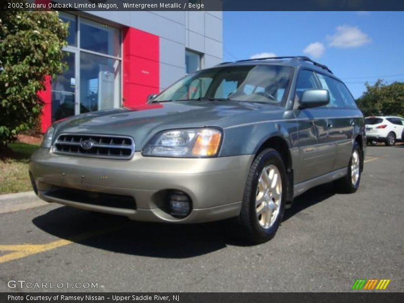 Wintergreen Metallic / Beige 2002 Subaru Outback Limited Wagon