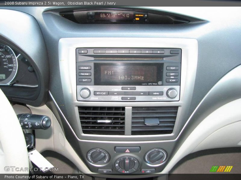 Obsidian Black Pearl / Ivory 2008 Subaru Impreza 2.5i Wagon