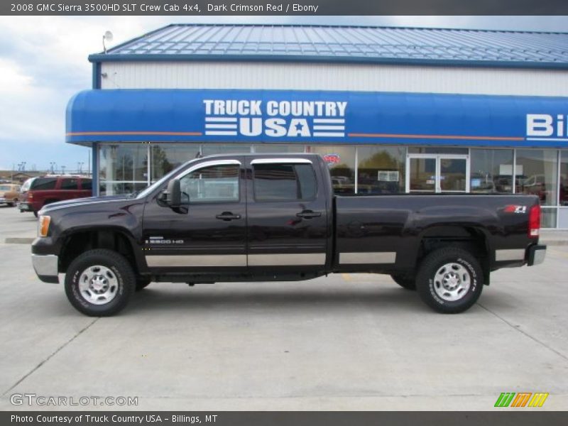 Dark Crimson Red / Ebony 2008 GMC Sierra 3500HD SLT Crew Cab 4x4