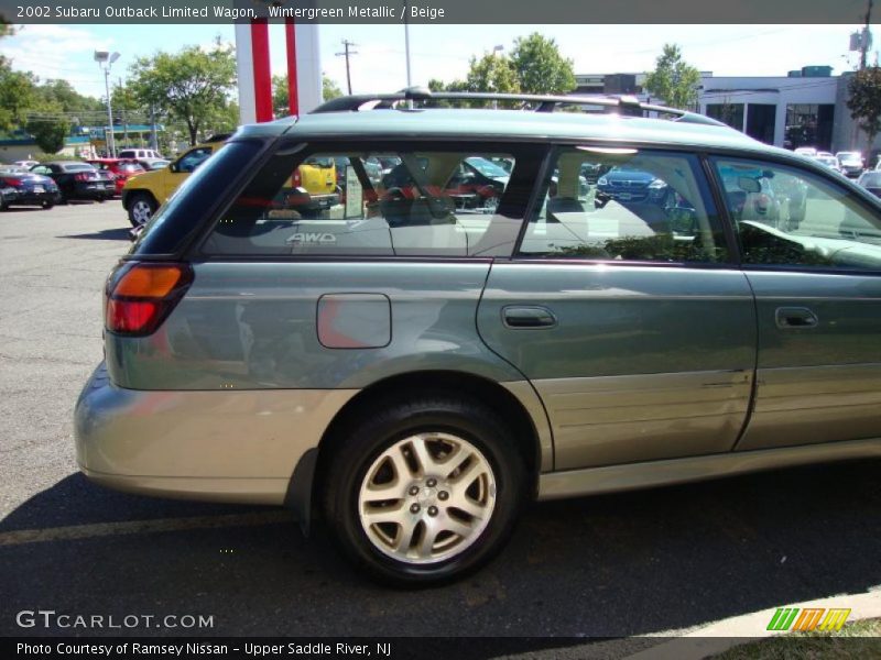 Wintergreen Metallic / Beige 2002 Subaru Outback Limited Wagon