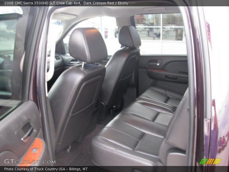 Dark Crimson Red / Ebony 2008 GMC Sierra 3500HD SLT Crew Cab 4x4