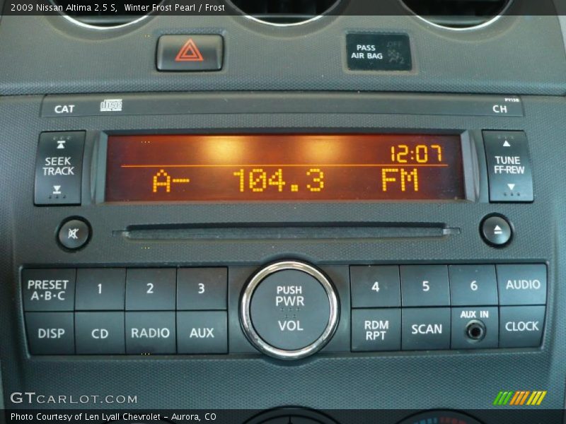 Winter Frost Pearl / Frost 2009 Nissan Altima 2.5 S