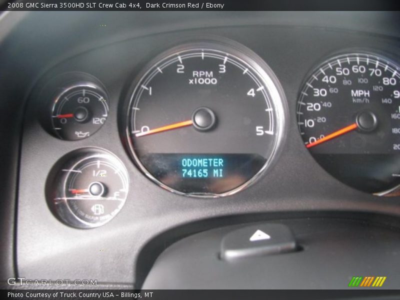 Dark Crimson Red / Ebony 2008 GMC Sierra 3500HD SLT Crew Cab 4x4