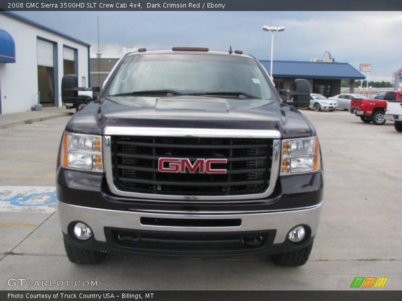 Dark Crimson Red / Ebony 2008 GMC Sierra 3500HD SLT Crew Cab 4x4