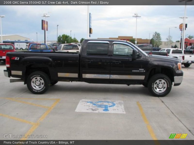 Dark Crimson Red / Ebony 2008 GMC Sierra 3500HD SLT Crew Cab 4x4