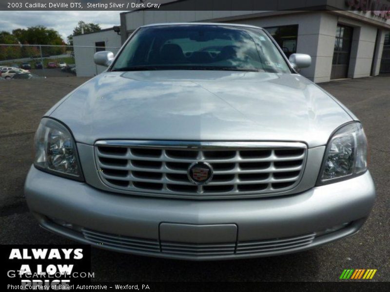 Sterling Silver / Dark Gray 2003 Cadillac DeVille DTS
