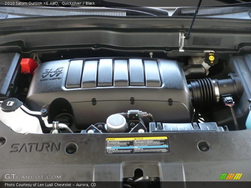 Quicksilver / Black 2010 Saturn Outlook XE AWD