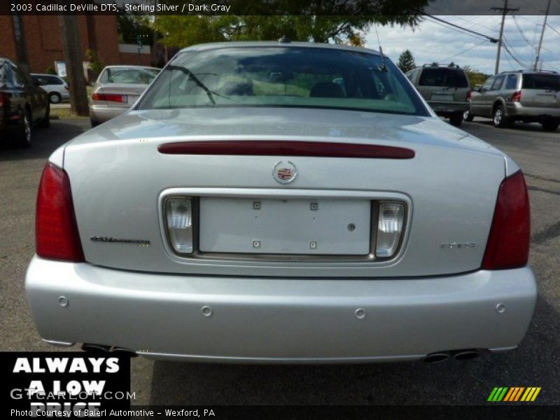 Sterling Silver / Dark Gray 2003 Cadillac DeVille DTS