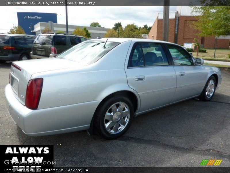Sterling Silver / Dark Gray 2003 Cadillac DeVille DTS