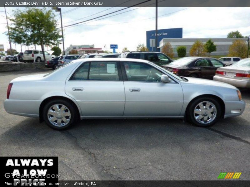 Sterling Silver / Dark Gray 2003 Cadillac DeVille DTS