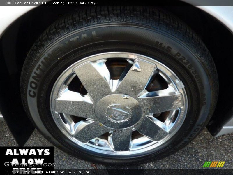 Sterling Silver / Dark Gray 2003 Cadillac DeVille DTS