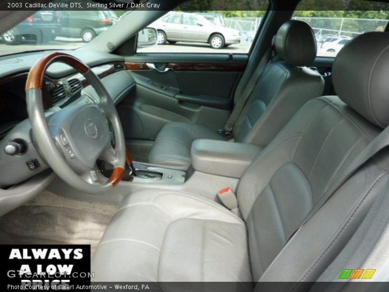 Sterling Silver / Dark Gray 2003 Cadillac DeVille DTS