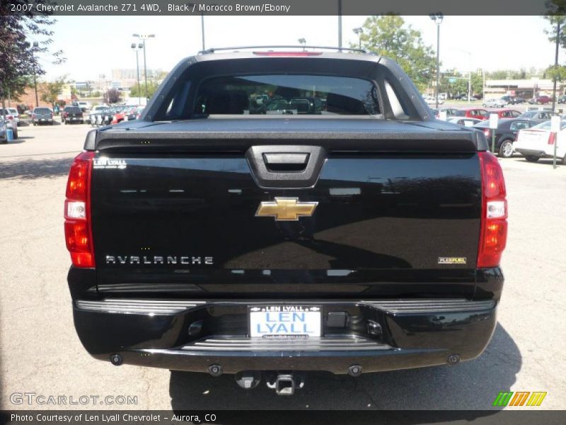 Black / Morocco Brown/Ebony 2007 Chevrolet Avalanche Z71 4WD
