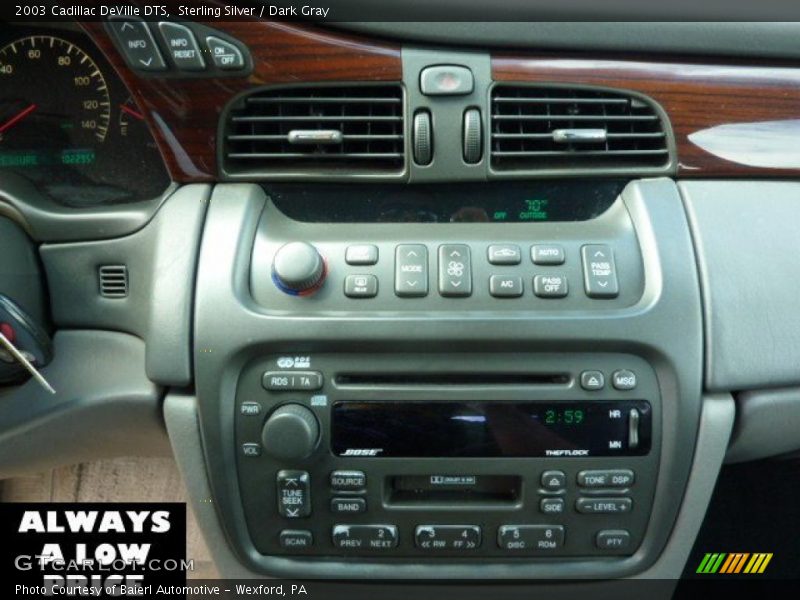 Sterling Silver / Dark Gray 2003 Cadillac DeVille DTS