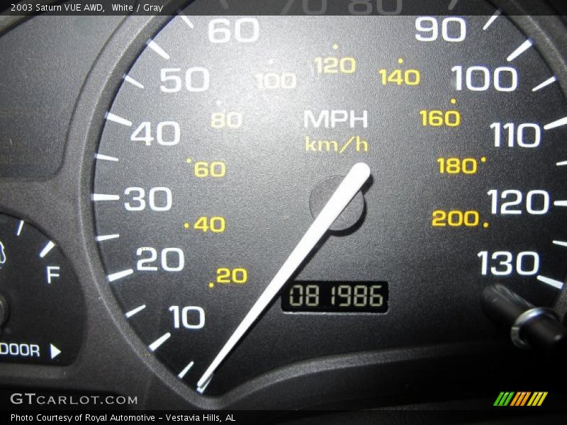 White / Gray 2003 Saturn VUE AWD