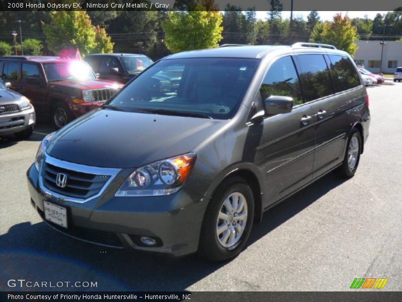 Nimbus Gray Metallic / Gray 2008 Honda Odyssey EX