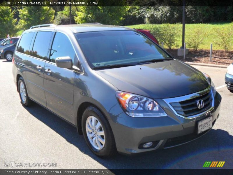 Nimbus Gray Metallic / Gray 2008 Honda Odyssey EX