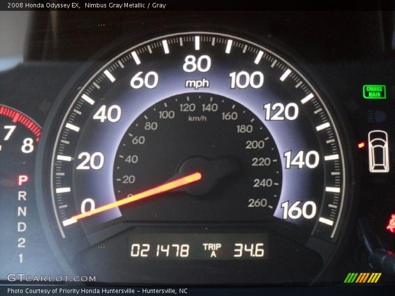 Nimbus Gray Metallic / Gray 2008 Honda Odyssey EX