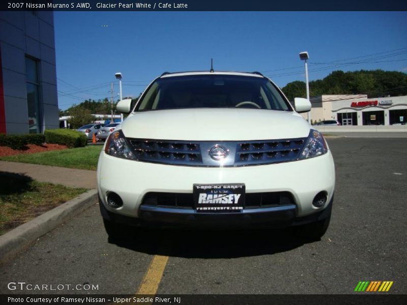 Glacier Pearl White / Cafe Latte 2007 Nissan Murano S AWD