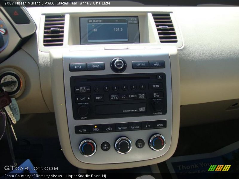 Glacier Pearl White / Cafe Latte 2007 Nissan Murano S AWD