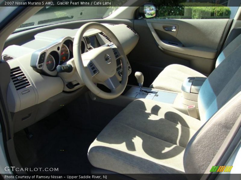 Glacier Pearl White / Cafe Latte 2007 Nissan Murano S AWD