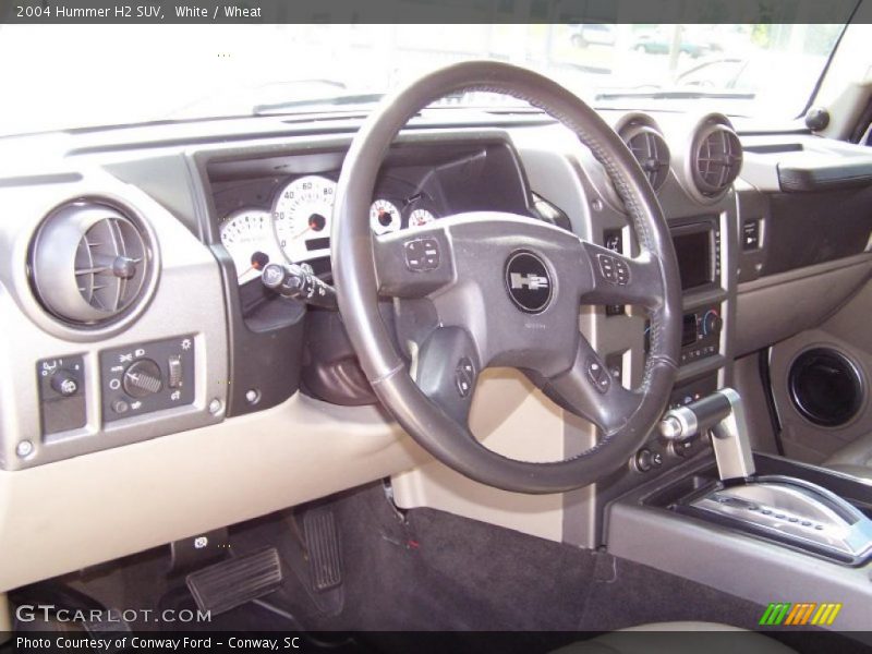 White / Wheat 2004 Hummer H2 SUV