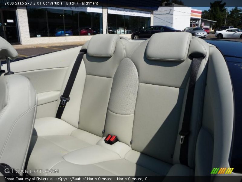 Black / Parchment 2009 Saab 9-3 2.0T Convertible