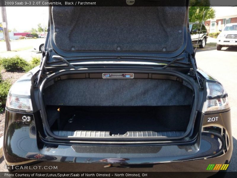 Black / Parchment 2009 Saab 9-3 2.0T Convertible