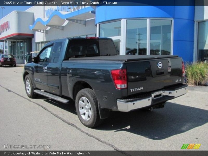 Deep Water Blue / Graphite/Titanium 2005 Nissan Titan LE King Cab 4x4