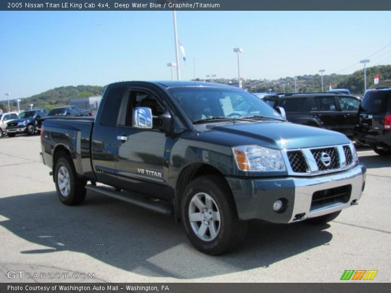 Deep Water Blue / Graphite/Titanium 2005 Nissan Titan LE King Cab 4x4
