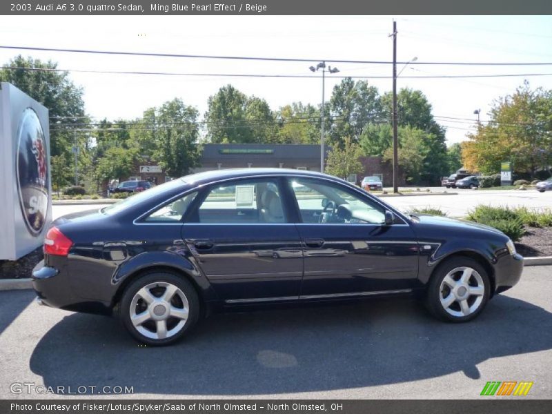 Ming Blue Pearl Effect / Beige 2003 Audi A6 3.0 quattro Sedan