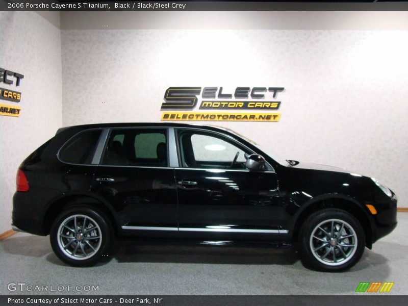 Black / Black/Steel Grey 2006 Porsche Cayenne S Titanium