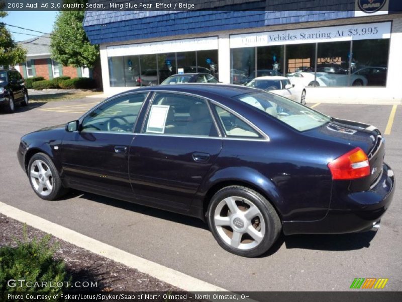 Ming Blue Pearl Effect / Beige 2003 Audi A6 3.0 quattro Sedan