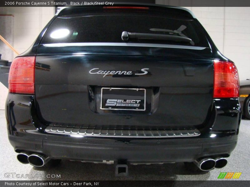 Black / Black/Steel Grey 2006 Porsche Cayenne S Titanium