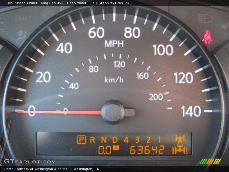 Deep Water Blue / Graphite/Titanium 2005 Nissan Titan LE King Cab 4x4