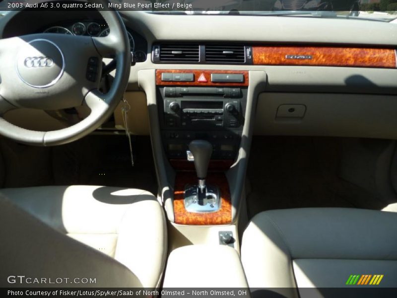 Ming Blue Pearl Effect / Beige 2003 Audi A6 3.0 quattro Sedan