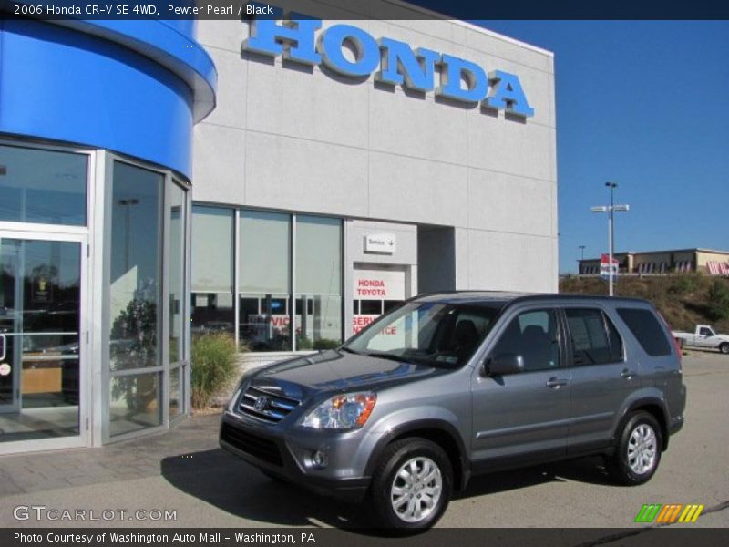 Pewter Pearl / Black 2006 Honda CR-V SE 4WD