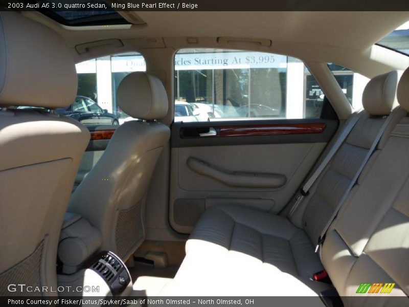 Ming Blue Pearl Effect / Beige 2003 Audi A6 3.0 quattro Sedan