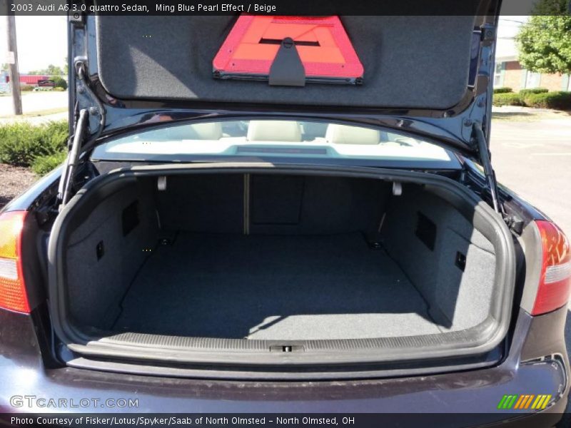 Ming Blue Pearl Effect / Beige 2003 Audi A6 3.0 quattro Sedan