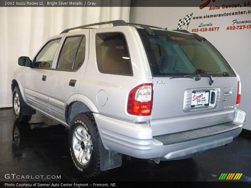 Bright Silver Metallic / Gray 2002 Isuzu Rodeo LS