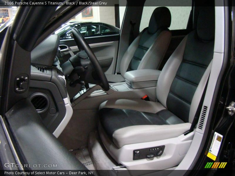 Black / Black/Steel Grey 2006 Porsche Cayenne S Titanium