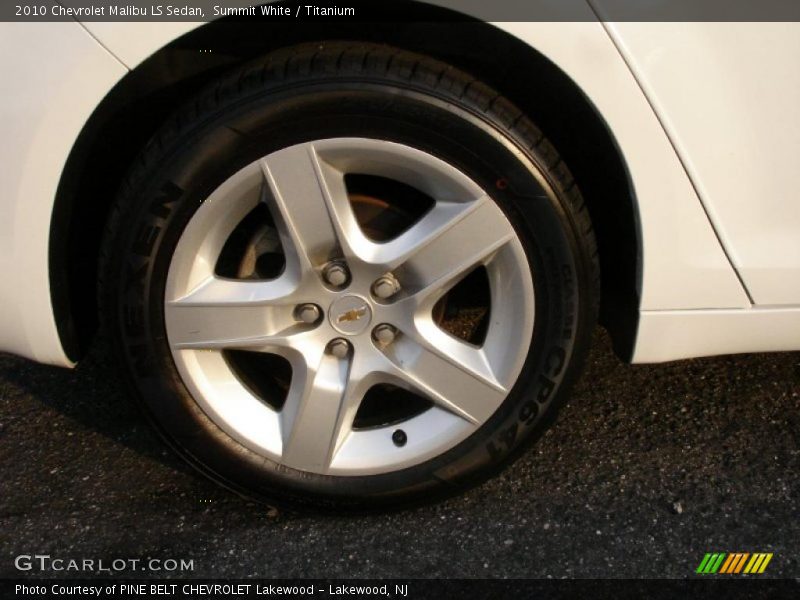Summit White / Titanium 2010 Chevrolet Malibu LS Sedan