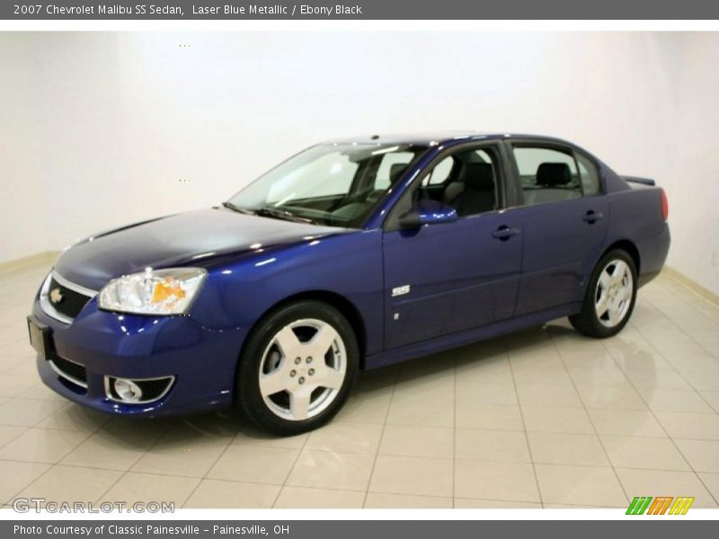 Laser Blue Metallic / Ebony Black 2007 Chevrolet Malibu SS Sedan
