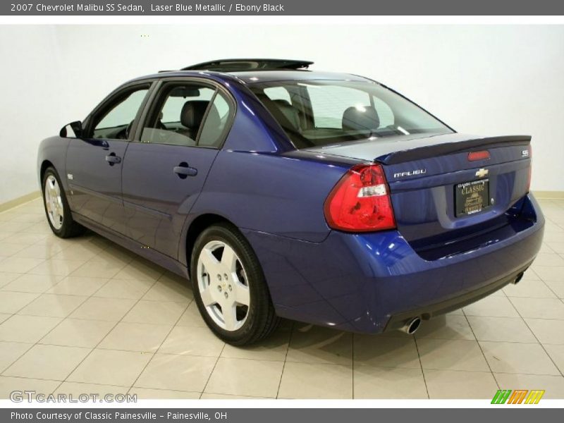 Laser Blue Metallic / Ebony Black 2007 Chevrolet Malibu SS Sedan