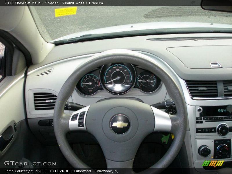 Summit White / Titanium 2010 Chevrolet Malibu LS Sedan