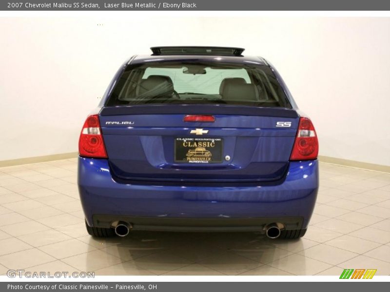 Laser Blue Metallic / Ebony Black 2007 Chevrolet Malibu SS Sedan