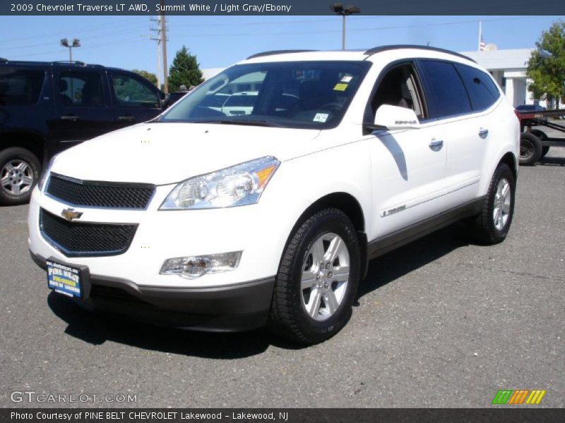 Summit White / Light Gray/Ebony 2009 Chevrolet Traverse LT AWD