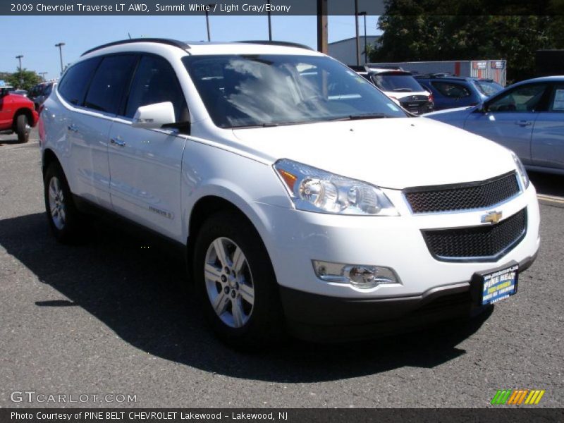 Summit White / Light Gray/Ebony 2009 Chevrolet Traverse LT AWD