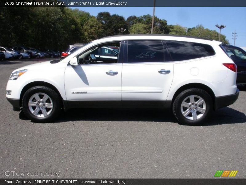Summit White / Light Gray/Ebony 2009 Chevrolet Traverse LT AWD